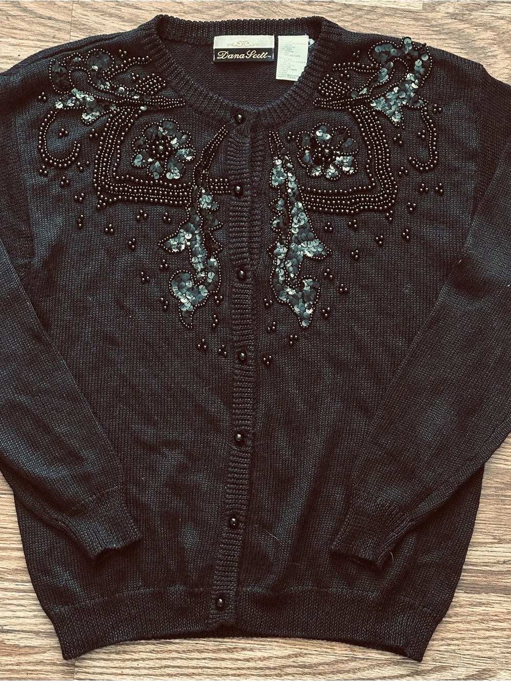 Vintage Embellished Cardigan Sweater